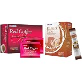 EDMARK Cafe Coffees &amp; Red Coffee Powder Sachet Coffee Bundle | Pack of 2 | 2 Coffee Blends | Instant Coffee Sachets | Daily Energy