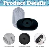 VEGCOO 4 Pack Wall Protectors for Pressure Gates Black 9x5x2.5cm view 4