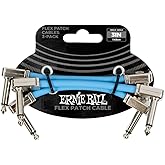 Ernie Ball Flex Patch Cable 3in - Blue - 3 Pack