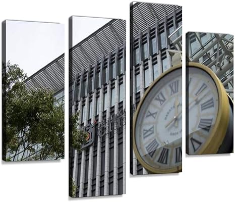 Amazon アートパネル Jr博多駅博多 博多駅 鉄道駅 福岡 Jr 九州 時計 木 Hakata Train Station Fukuoka Jr Kyusyu Woodインテリア 絵画 壁掛け ポスター キャンバス 部屋飾り アート 壁キャンバス 壁飾り 壁キャンバス絵画 おしゃれ 北欧 新築飾り お祝い 贈り物