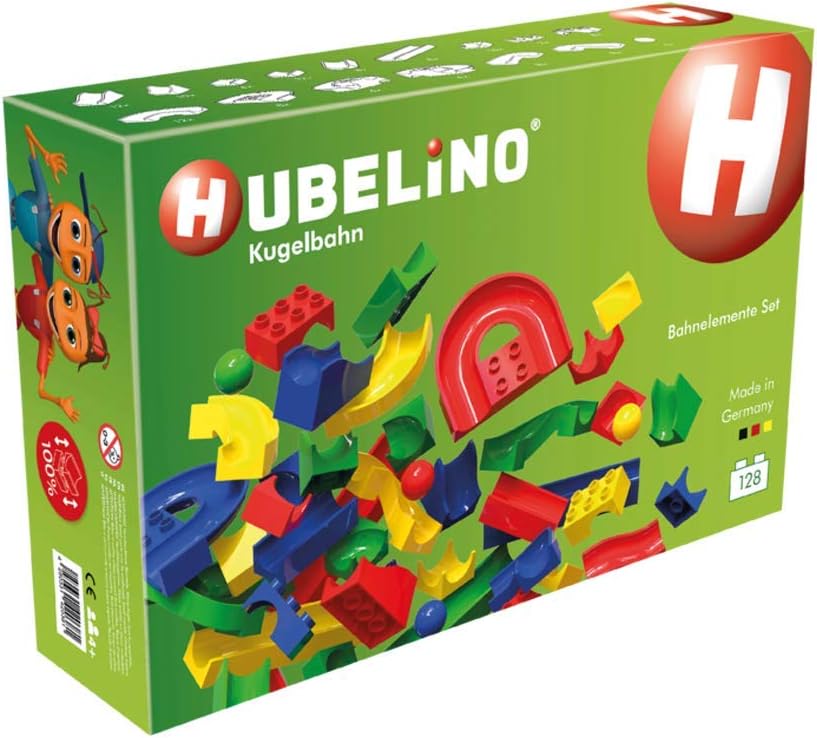 HUBELINO Marble Run 128Piece Run Elements Expansion Set the Original! Made in Germany