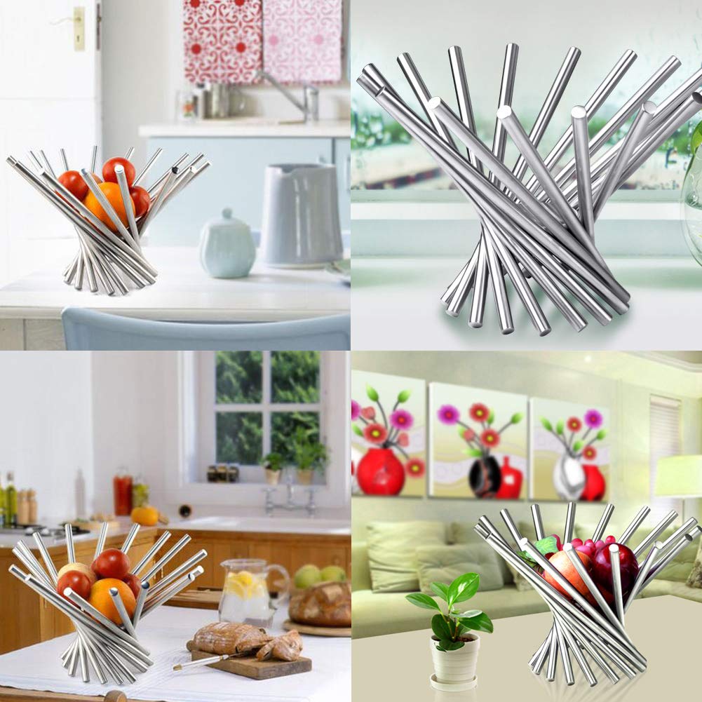 Plata Naranja Plátano Manzana Fruta Plato Canasta de Frutas Plegable de