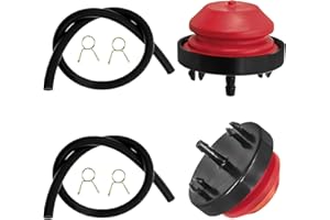Wanotine 570682A Primer Bulb with Fuel Line Replace Tecumseh 570682A MTD 951-10639A 751-10639 for MTD Craftsman Troy-Bilt Bolens Lawn-Boy Yard Machines Ryobi Snowblower (2 Packs)