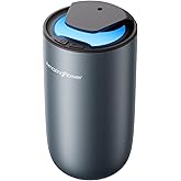 Waterless Car Diffuser for Essential Oil, Air Freshener Home Scent | Smart Car Mode Auto On/Off, 3 Mist Grades &amp; 3 LED Light Colors, Rechargeable Small Portable Size