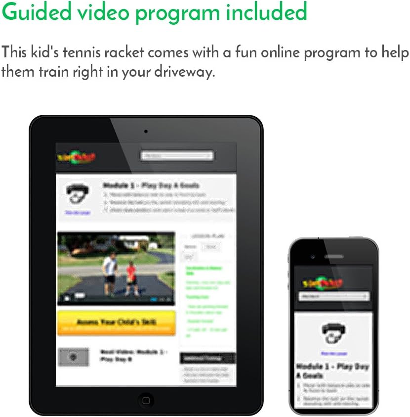 Street Tennis Club Tennis Rackets for Kids Proper Equipment Helps You Learn Faster and Play Better! : Sports & Outdoors