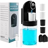 Mouthwash Dispenser for Bathroom, Automatic Mouthwash Dispenser, 20.29 oz Touchless Electric Wall Mounted Mouth Wash Dispenser, 4 Modes with 4 Magnetic Cups for Kids & Adults,Bathroom Accessories Set