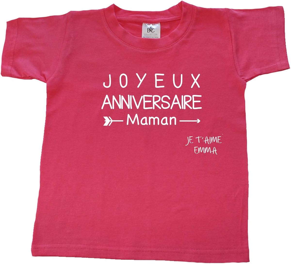 Prenom A Personnaliser Cadeau Vetement Pour Anniversaire Dstny T Shirt Enfant Joyeux Anniversaire Maman Je Taime T Shirts Tops Et Chemisiers Vetements Libertywings Vn