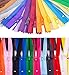 100 Pcs 9 Inch Nylon Coil Zippers Tailor Sewer Bulk for Sewing Crafts 25 Colors