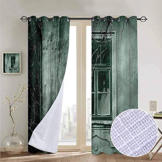 Amazon Com Nuomanan Print Curtains For Bedroom Curtain Horror