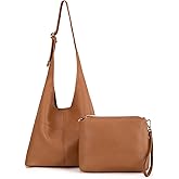 Montana West Hobo Bags Purse for Women Ultra Soft Foldable Shoulder Slouchy Handbags with Cosmetic bag | Purse, Ultra Soft, Foldable, with Cosmetic bag, Purse, Ultra Soft