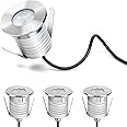 ATCD Waterproof Swimming Pool Lights 3W LED Dimmable Underwater Light, Works at 12V-24VDC, 12VAC, 4 Packs IP68 Low Voltage In-Ground Lights for Pools Ponds Waterfall Fountains, Crystal White 5700K