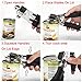 ZLG Stainless Steel Can Opener Manual , with Sharp Cutting Wheel, Smooth Edge,Easy Turn Design and Won't Touch Food,Black