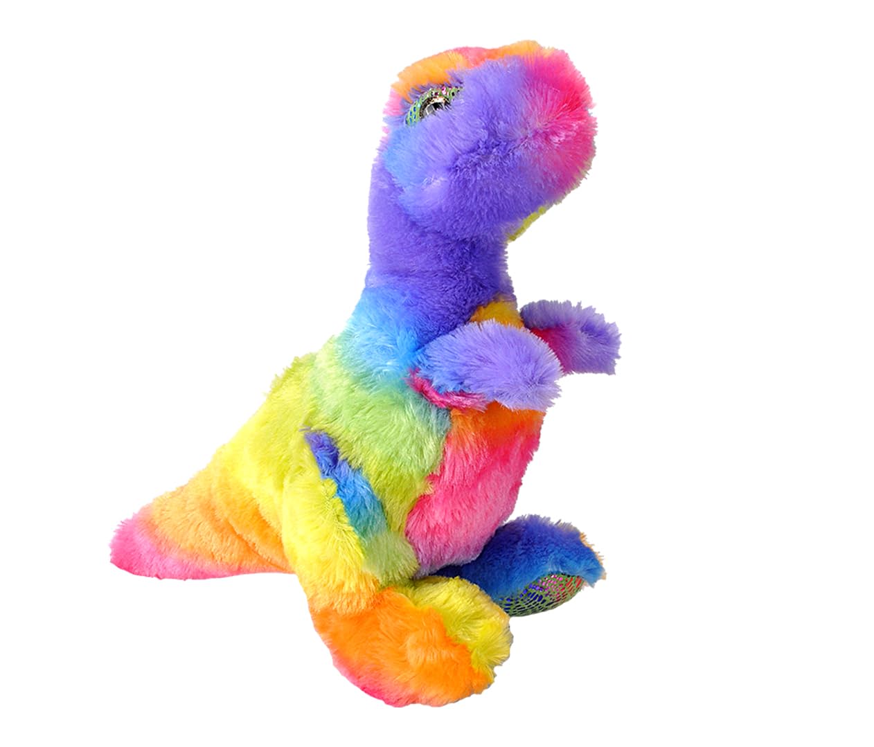 Wild Republic Rainbowkins T.Rex, Stuffed Animal, 12 Inches, Plush Toy, Fill is Spun Recycled Water Bottles