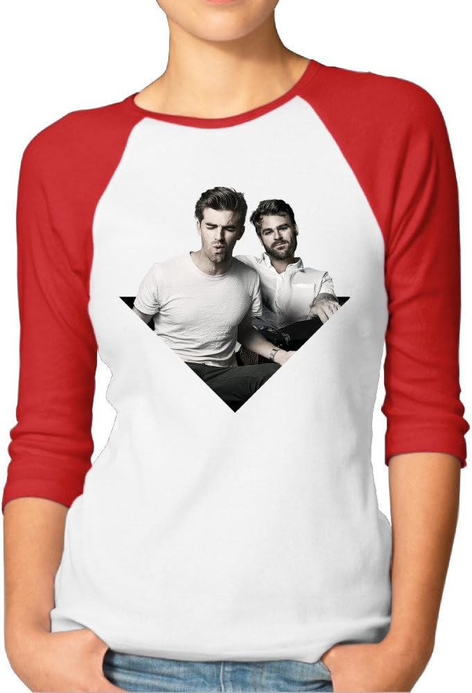 MAYOYIAII Women's The Chainsmokers 3/4 Sleeve Baseball T Shirts