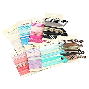 Amazon Com Kwjoy No Crease Hand Knotted Hair Ties Lace Hairband