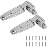 bimiti 2 Pack Walkin Cooler Freezer Door Hinge,Cam-Rise Flush Mount Only | Heavy Duty,Mount Hinge,zinc Coated Steel,Walking Cooler Hinges,Cam-Rise Flush