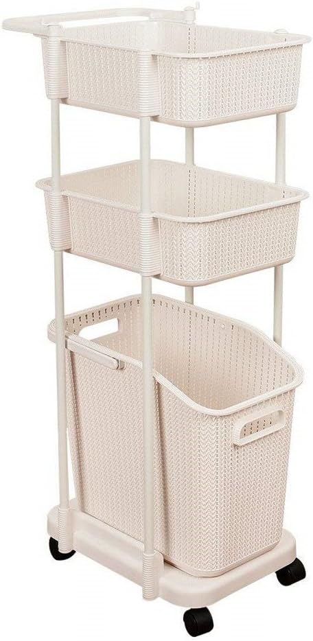 Amazon Com Sundale Indoor Laundry Basket Cart With Wheels