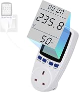 MFLABEL Power Meter Plug Energy Monitor UK 230V 13A Large LCD 7 Modes view 7