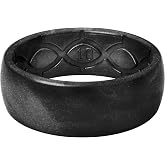Groove Life Silicone Ring for Men, Breathable Rubber Wedding Band, Flexible | Breathable Men's Silicone Wedding Ring, Hypoallergenic Medical-Grade Silicone, Comfortable for Work, Workouts &amp; Everyday Wear