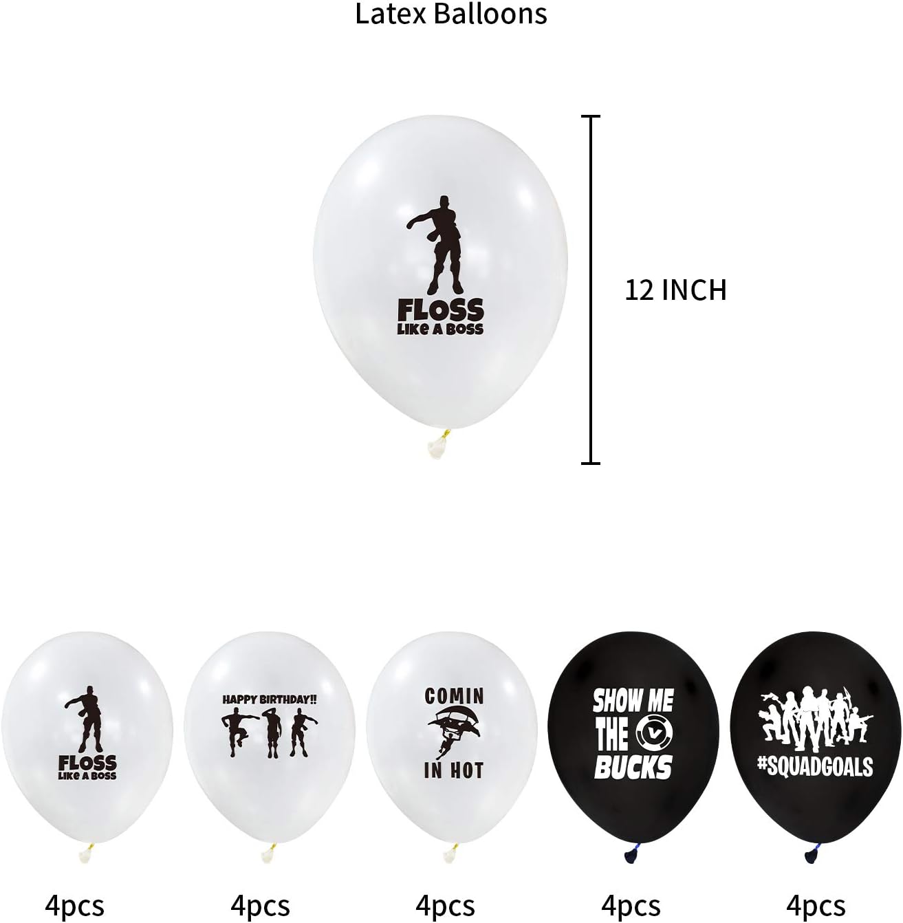 URBAN NIRVANA Party Supplies Set | Happy Birthday Cake Topper Foil & Latex Balloons | Video Game Theme Decorations Supply Kit for Adults, Teens, Boys, Girls and Kids: Health & Personal Care