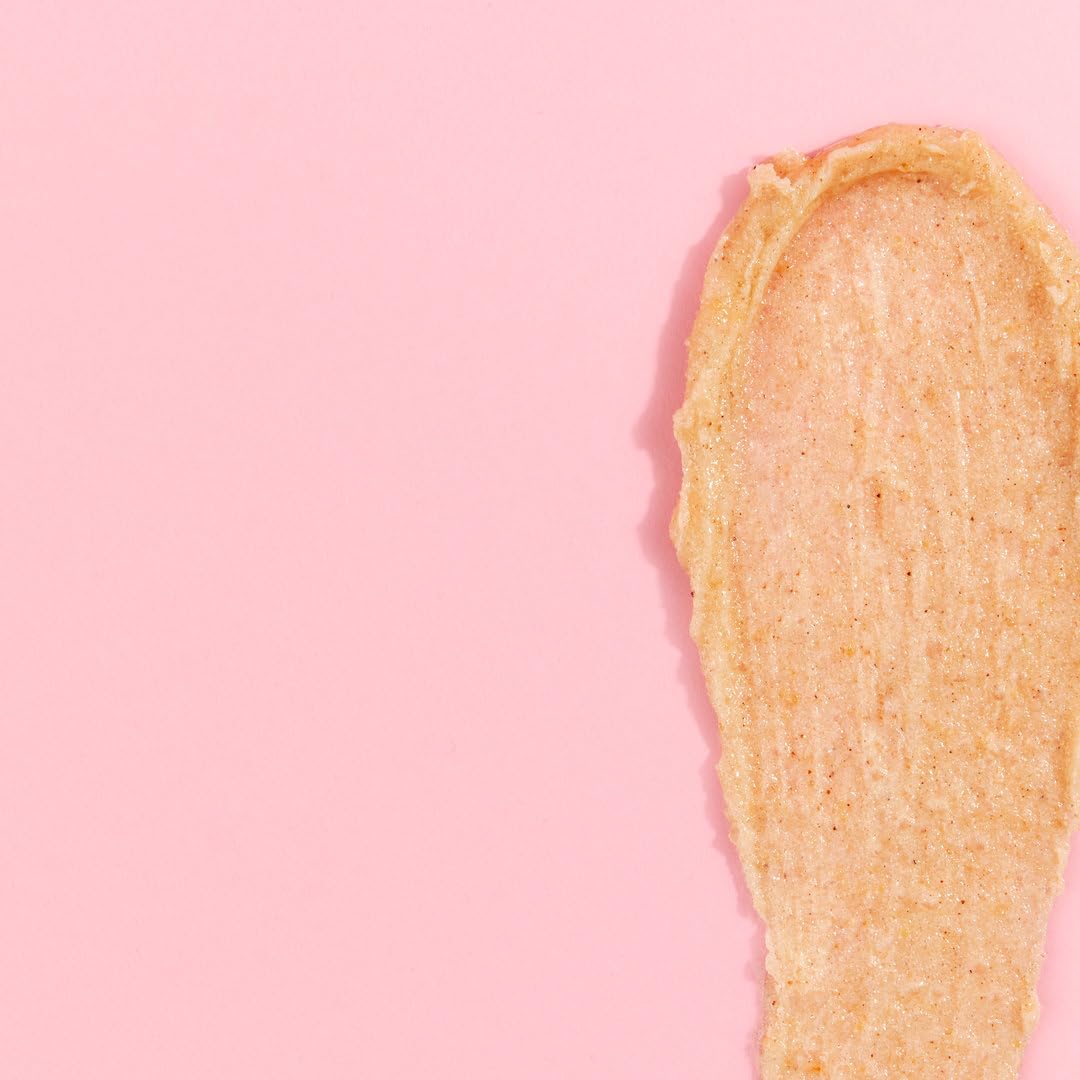 Soap & Glory Smoothie Star Exfoliating Body Scrub - Buff & Smooth Skin - Almond & Caramel Scented Vegan Body Polish - Brightening Scrub with Honey Extract + Sweet Almond Oil (300ml)