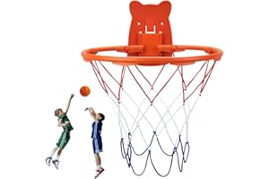 BLOCE Silent Basketball Hoop Indoor, 13" Wall Mount Ball Hoop for Door, Foam Ball Professional Indoor Basketball Frame for Home (No Basketball)