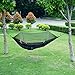isYoung Hammock with Mosquito Net Parachute Fabric Hammock Net, Durable and Portable, Suit for 2 Persons, Tree Tent, Outdoors (Black)