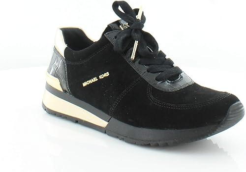 michael kors allie wrap trainer black gold
