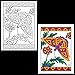 Adult Coloring Greeting Cards by Colorfest Boxed Set of 12 Unique Artist Designs with Envelopes