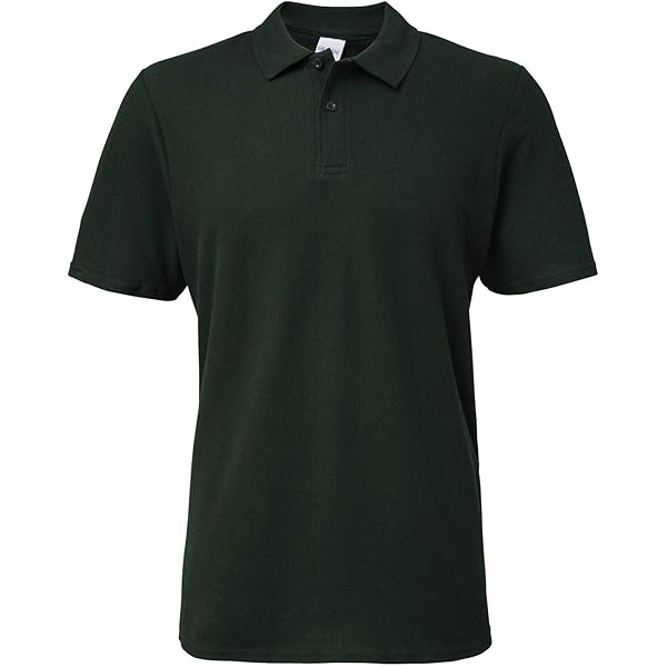 Gildan 64800 Softstyle Adult Double Pique Polo Shirt - Black - 2XL