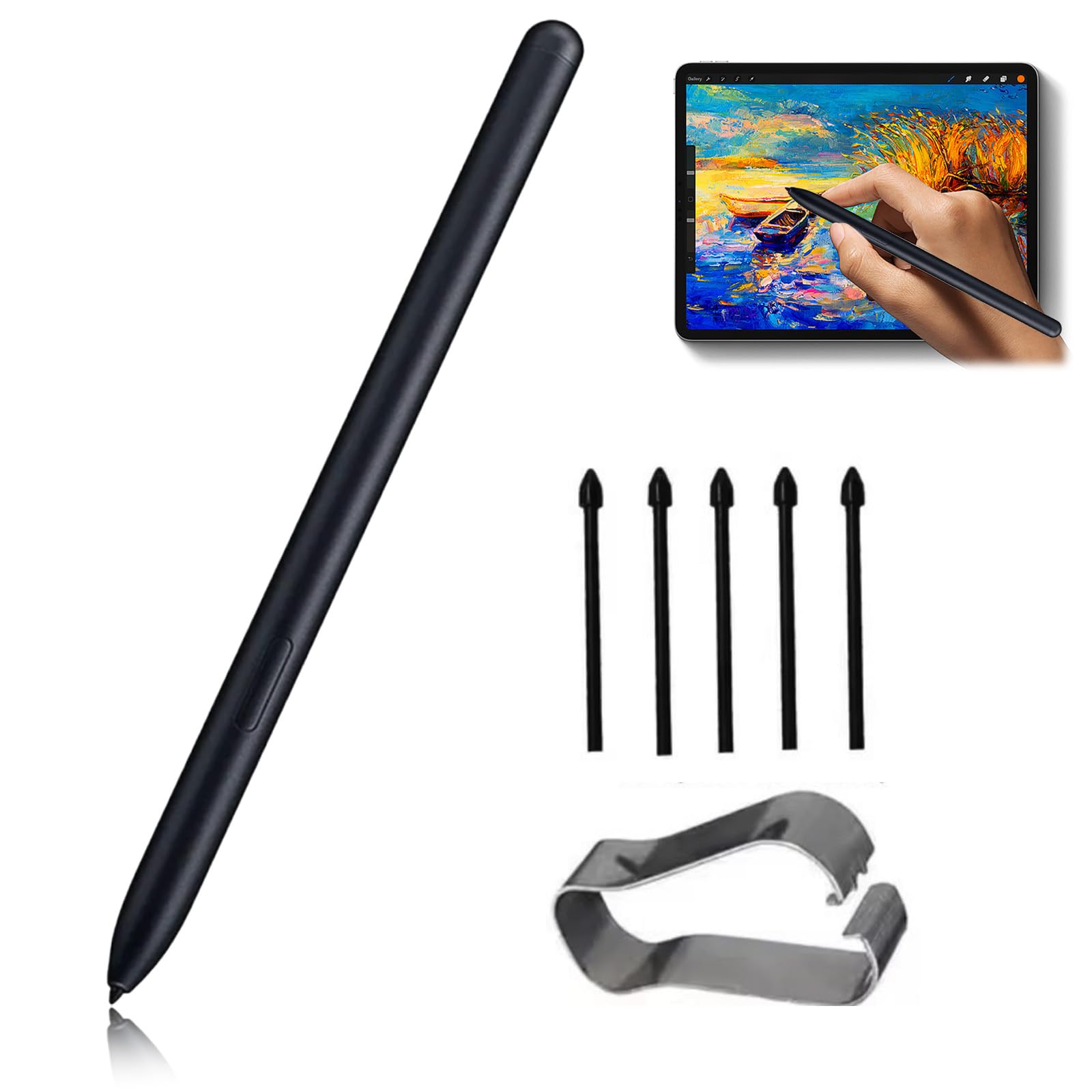 FunnAura Scribe Pen for Remarkable 1 2 with 5 Pen Tips, Emr Stylus for Kindle with Plam Rejaction Tilt Support Pressure Sensitive Functions