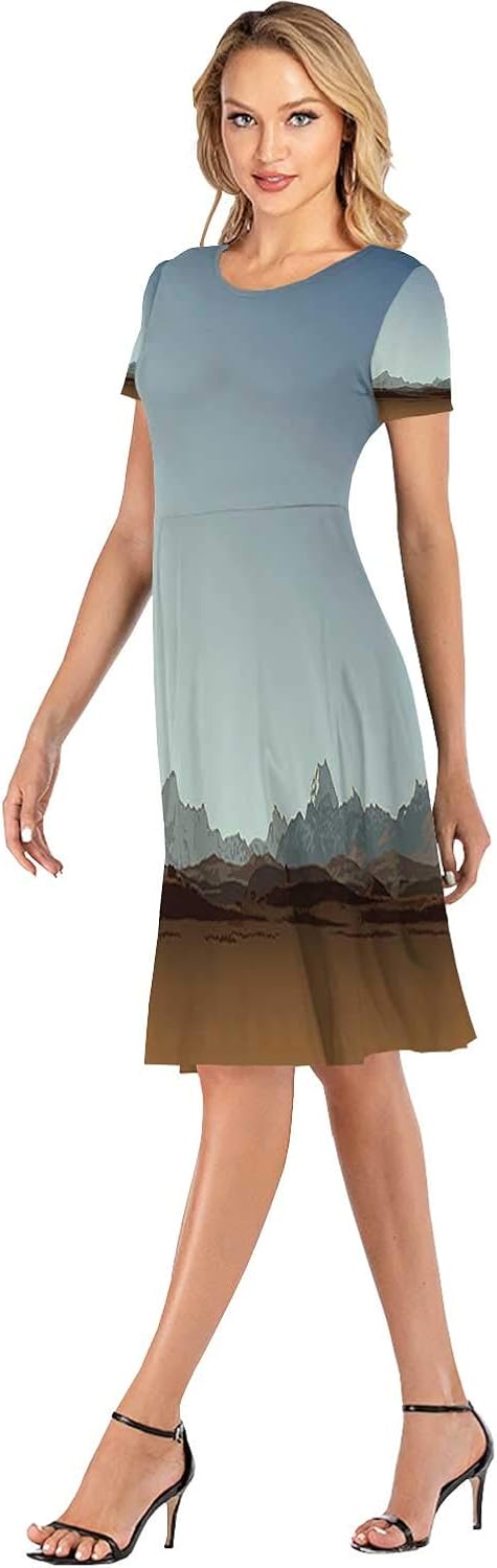 Square Abstract from Antelope Canyon Women Slim Party Dress,118502,S