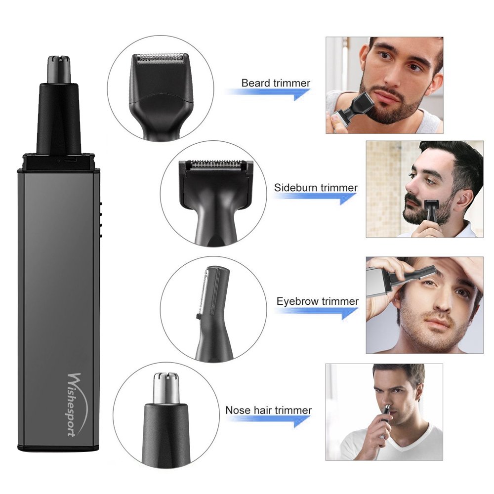 Electric Women Shaver for Women, 4 in 1 Hair Removal,Wishesport Bikini Trimmer Nose Hair Trimmer Eyebrow Trimmer Body Epilator for women Painless Hair Remover Groomer