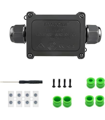 thumbnail image 2 of 83x81x56mm 1In 2Out Waterproof Electric Junction Project Box With 6 Position 15a Barrier Terminals Pg9 Cable 2 of 11