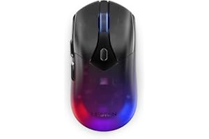 Lenovo Legion M410 Wireless RGB Gaming Mouse – 6 Button Palm Grip Mouse with 16,000 DPI, 53 Hour Rechargeable Battery, 2-Zone RGB Lighting, NVIDIA Reflex Compatible
