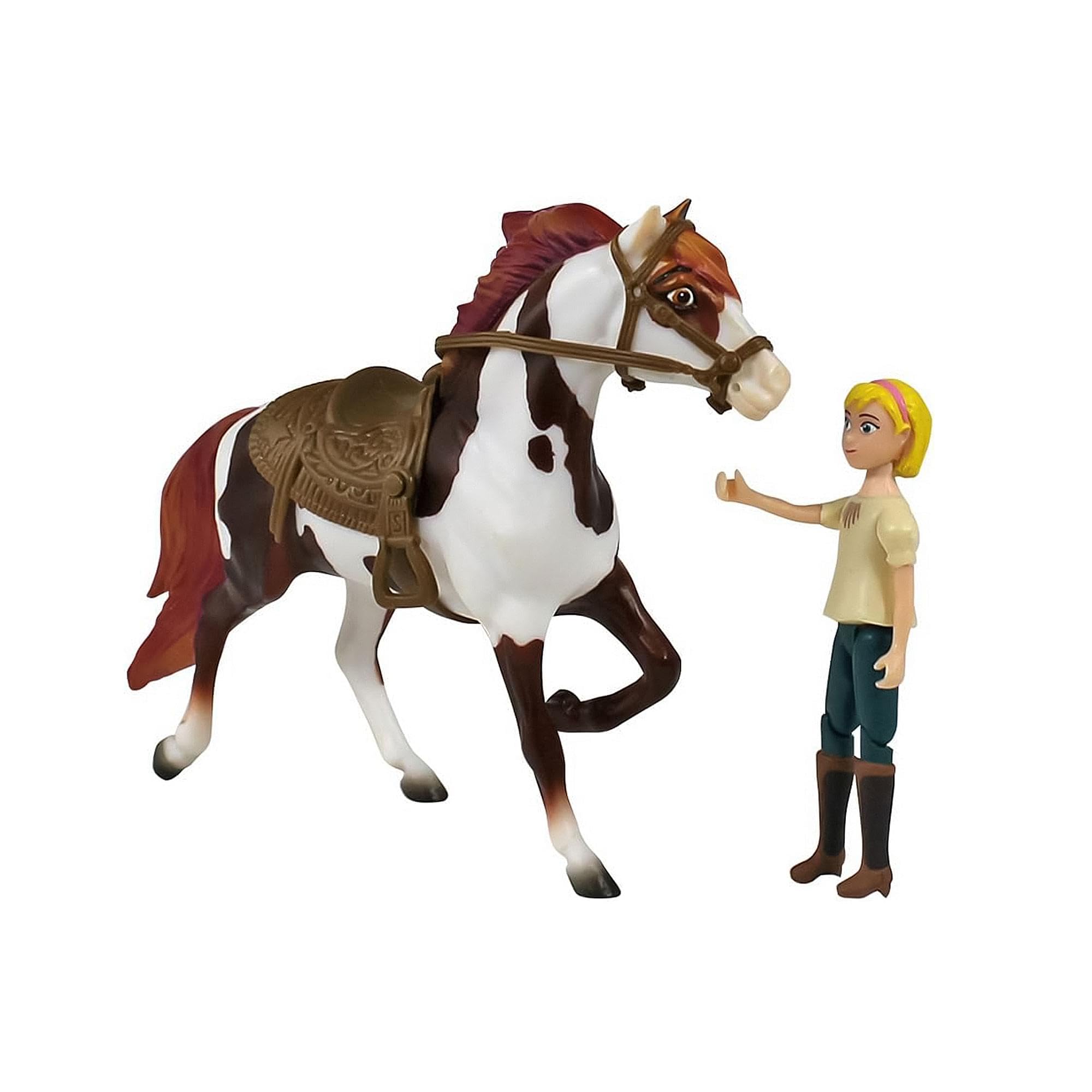 Breyer Spirit Riding Free - Boomerang and Abigail Small Horse and Doll Toy Set