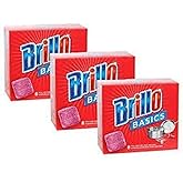 Brillo Basics Steel-wool Soap Pads, 8-ct. Boxes - Pack of 3