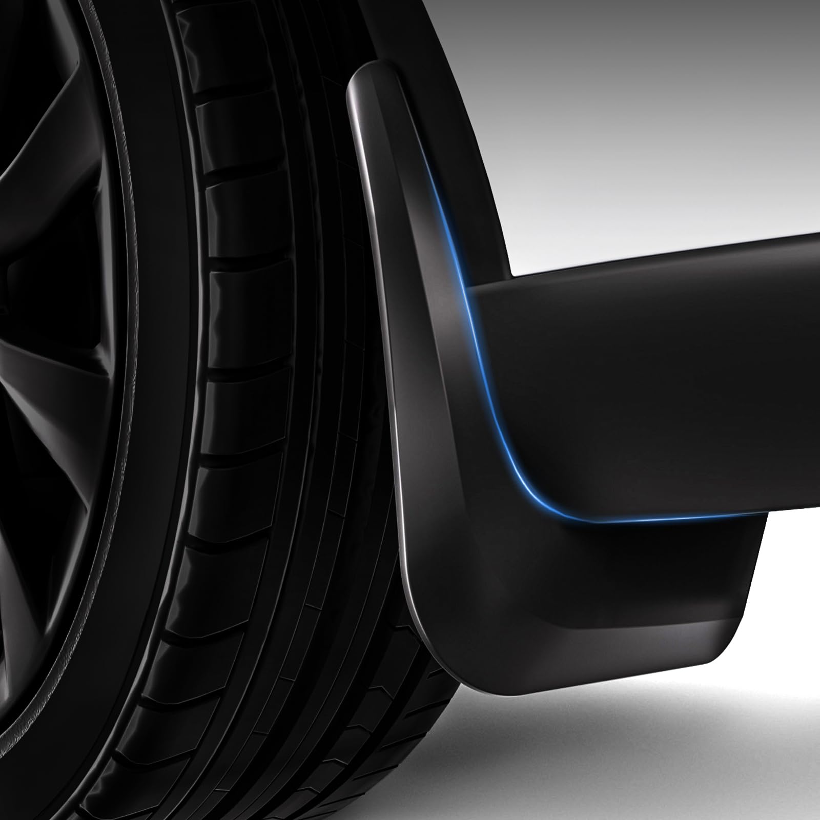 Photo 1 of Zanch 2025 Tesla New Model Y Juniper Mud Flaps – All-Weather Splash Guards [OEM Design, Thicker & Durable] Custom Fit for Tesla New Model Y 2025-2026 (Set of 4)