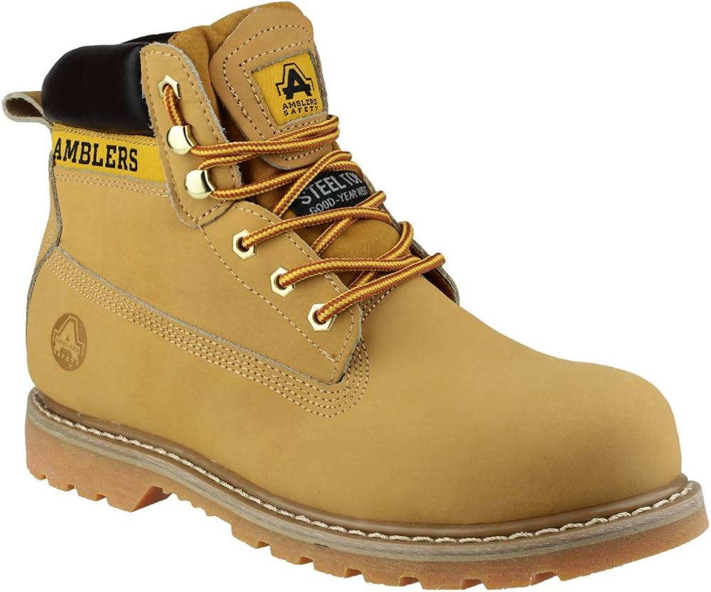 yellow safety boots
