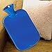 Fashy Classic Hot Water Bottle Single Ribbed 2.0L, Blue