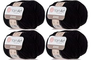 4 Skein 55% Cotton 45% Acrylic YarnArt Jeans Yarn 200 gr 696 yds Color (53)