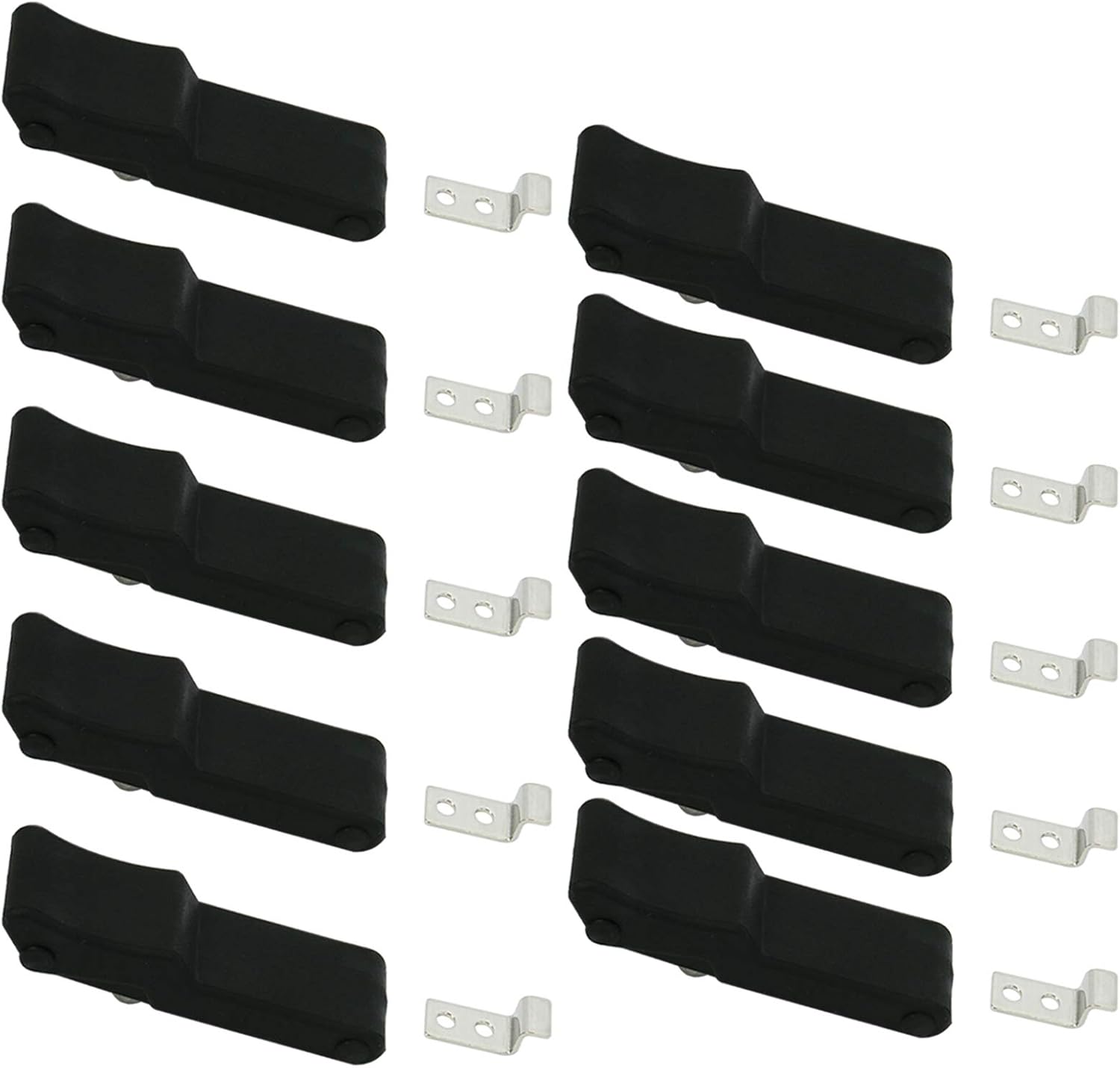 Longdex Flexible Draw Latch 4 Soft Black Rubber OverCenter Concealed