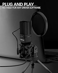 XIIVIO USB Microphone, Computer Microphone for PC