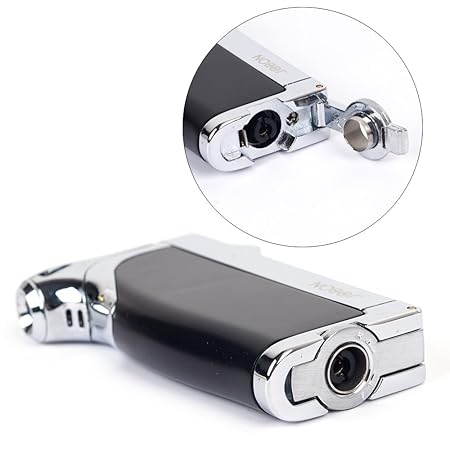 Amazon.com: JOBON doble llama encendedor de cigarrillos ...