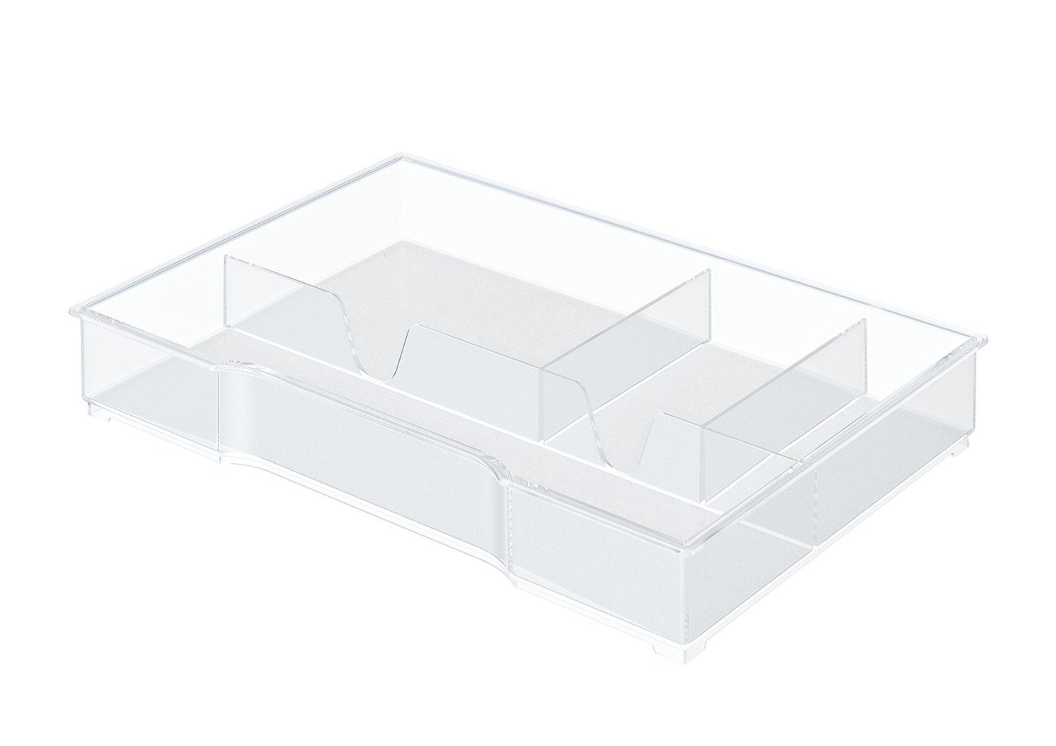 Leitz 52150002 4 Compartments, Organiser Tray for Plus and Wow Drawer Cabinets, Transparent