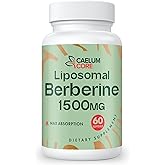 CEALMU CORE Liposomal Berberine HCL - Berberine 1500mg Activates AMPK, High Bioavailability Berberines Supplement for Women and Men, Supports Body Balance
