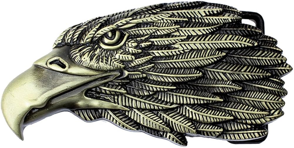 Mens American Eagle Belt Buckles Western Cowboy Native USA Belt Buckle Clothing