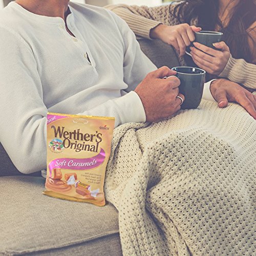 image for WERTHER'S ORIGINAL Soft Caramels, 4.51 Ounce Bag (Pack of 12), Bulk Ca