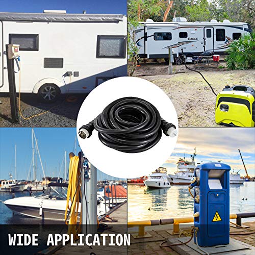 VEVOR Generator Extension Cords 50Amp 75ft 125/250V, Backfeed Cord with