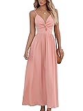 CUPSHE Women's Maxi Dresses V Neck Twisted